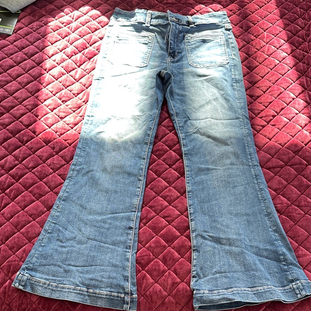 American Eagle Outfitters Light Blue Flare Jeans